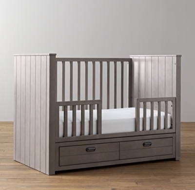 bed with crib built in