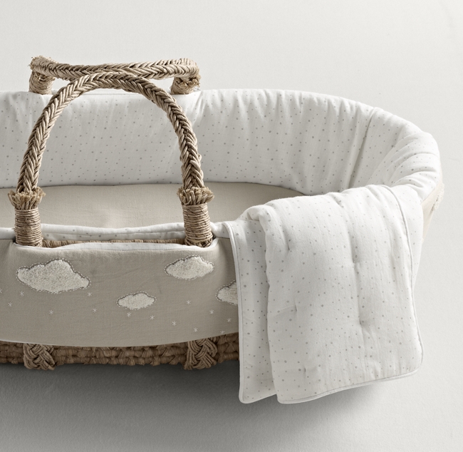 Boucle Cloud Moses Basket Bedding