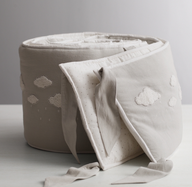 Boucle Cloud Crib Bumper