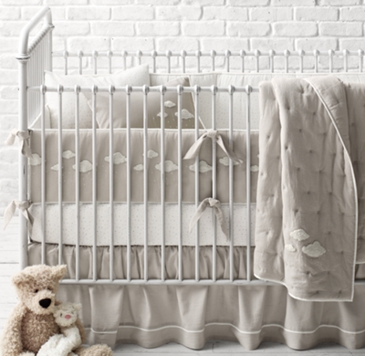 grey nursery bedding