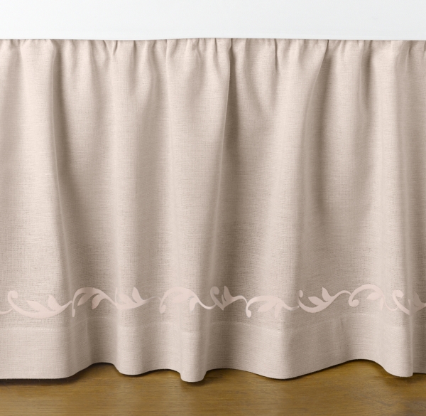 restoration hardware crib skirt