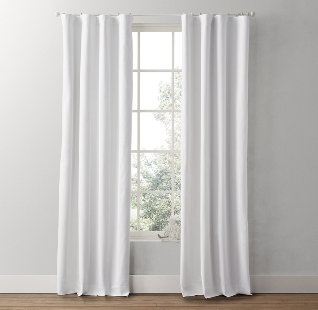 Cotton Canvas Drapery Panel