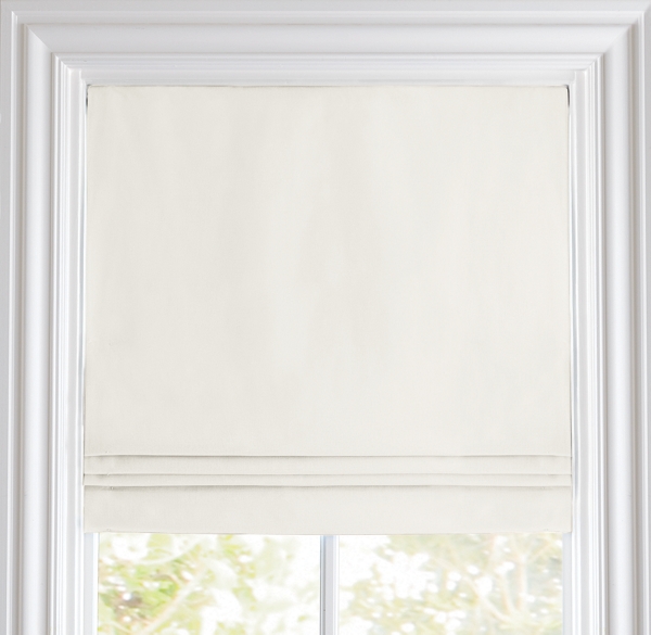 Linen-Cotton Cordless Roman Shade