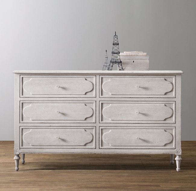 Bellina Wide Dresser Vintage Grey