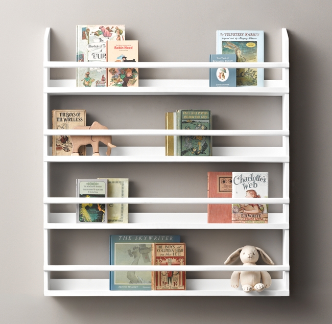 Wood Book Display Shelves Large