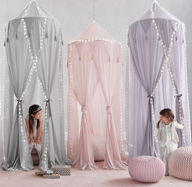 Cotton Voile Play Canopy Petal