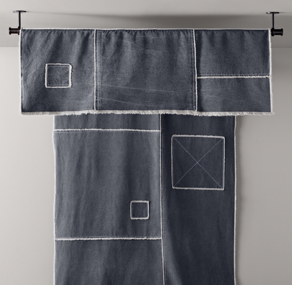 Classic VintageWashed Patchwork Canvas Swag Canopy