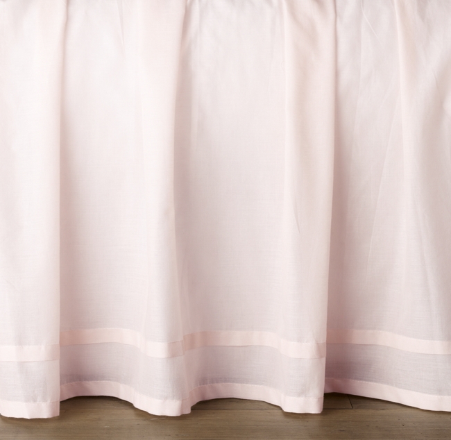 Gathered Voile Crib Skirt