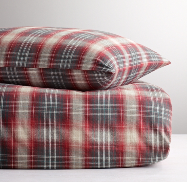 Washed Classic Plaid Duvet Cover