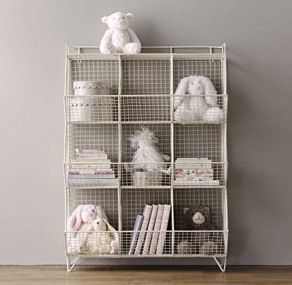 Industrial Wire 9Cubby Storage White