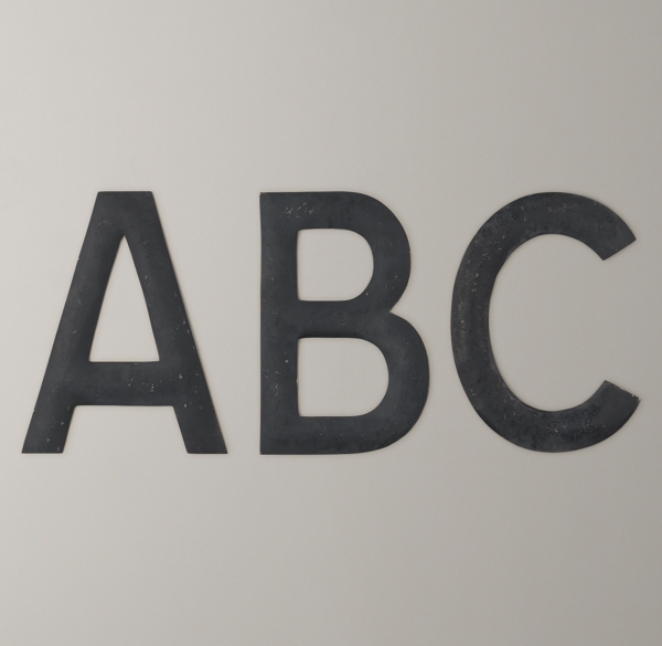 ExtraLarge Vintage Metal Letter