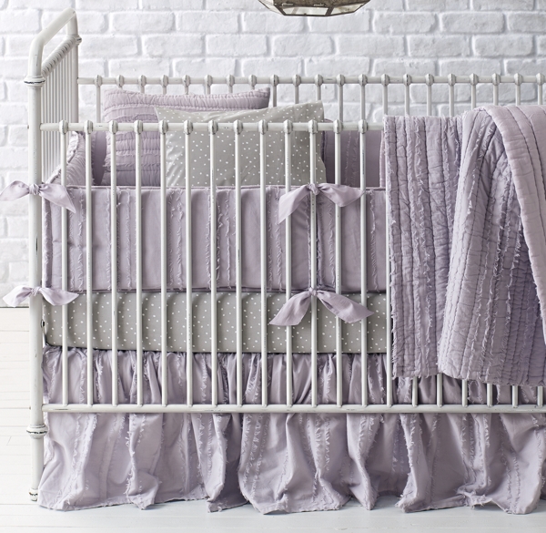 lilac nursery bedding