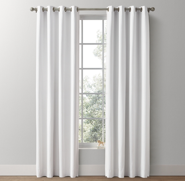 Grommet Cotton Canvas Drapery Panel