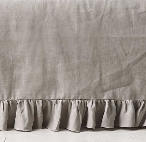 Frayed Ruffle Crib Skirt