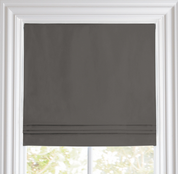 Cotton Canvas Cordless Roman Shade