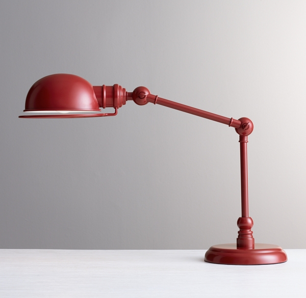 red table lamp