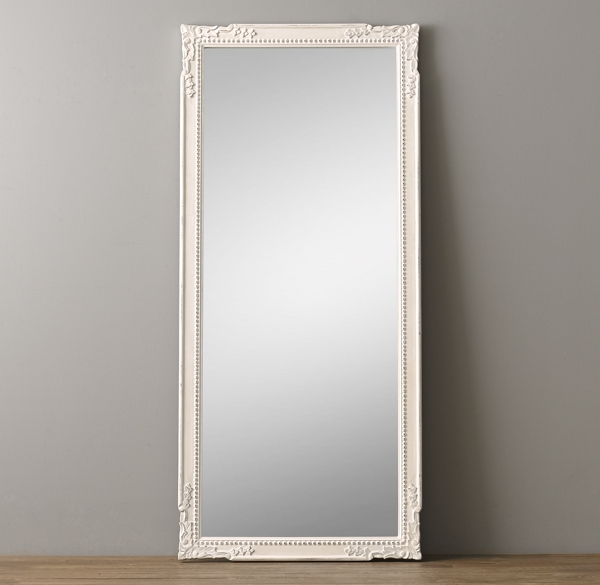 Vintage HandCarved Leaner Mirror