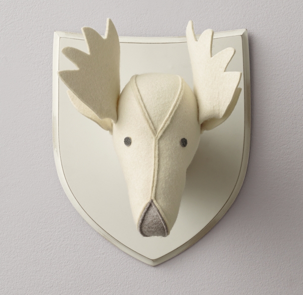 stuffed moose head for nursery