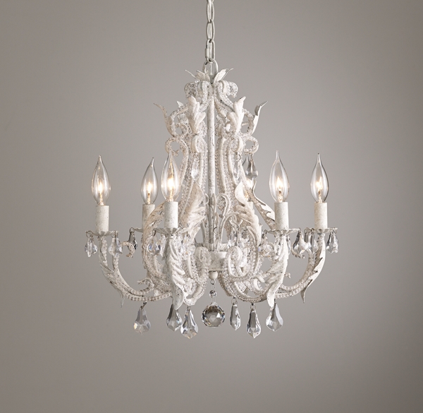 White Rustic Chandelier 10