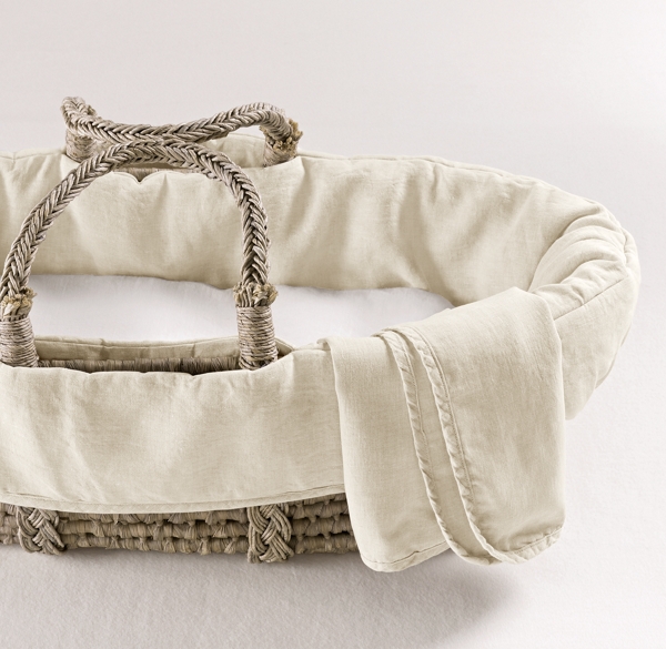 restoration hardware baby moses basket