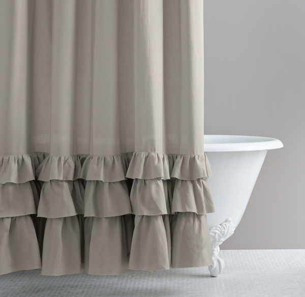 ruffle shower curtain