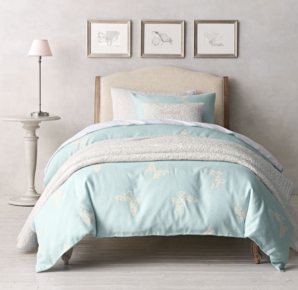 Stamped Butterfly & Vintage Crochet Bedding Collection