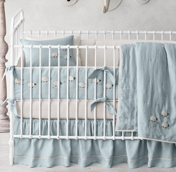 restoration hardware crib bedding