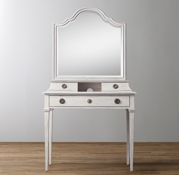 Haylan Writing Desk & Mirror Hutch