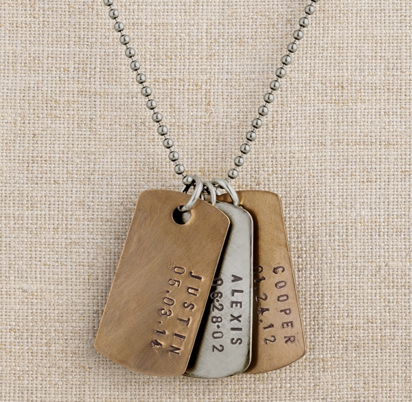 Personalized Dog Tag Sterling Silver