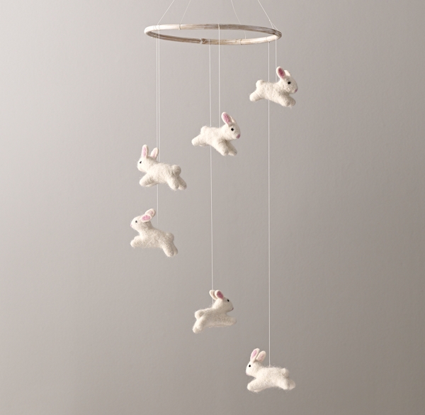 bunny baby mobile