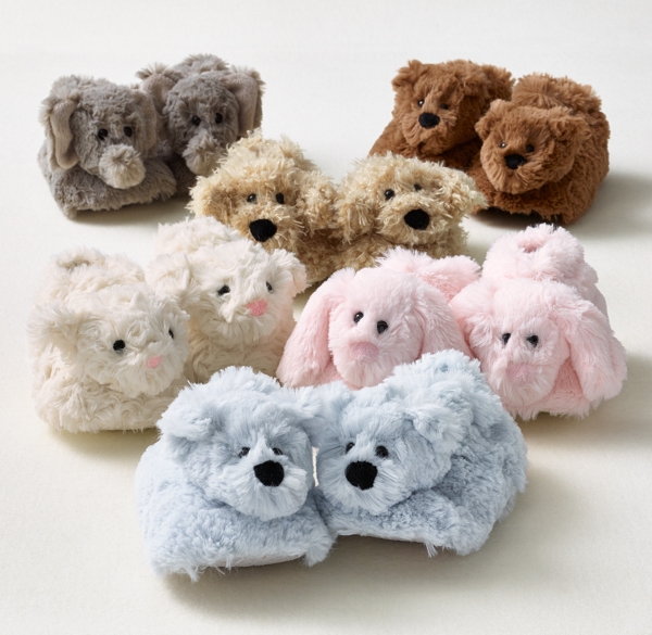 fluffy animal slippers