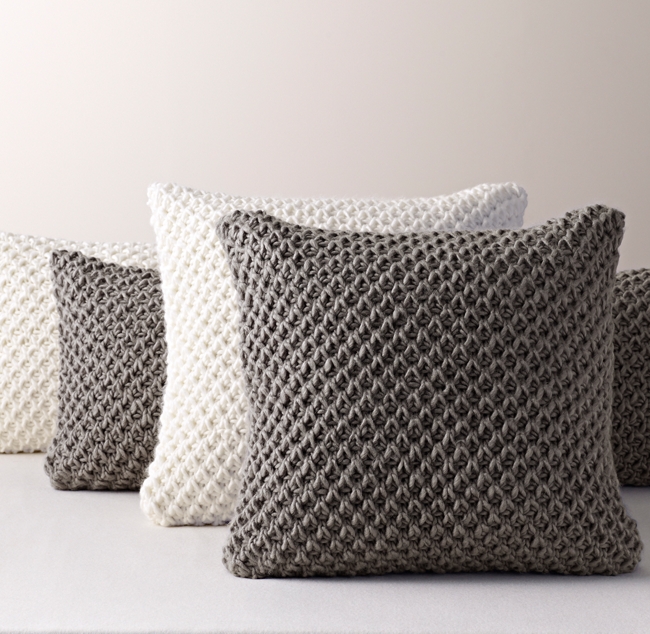 Textural Knit Pillow Cover Insert