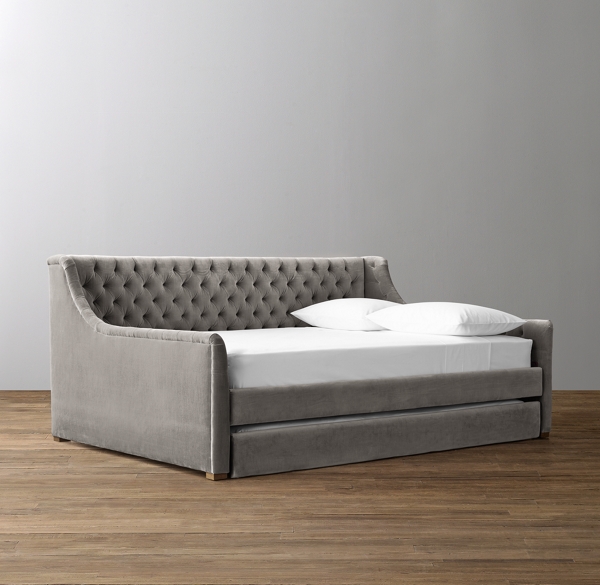 Devyn Tufted Daybed With Trundle Oak