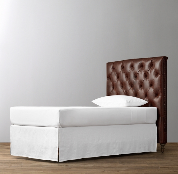 Chesterfield Tufted Leather Headboard