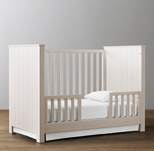 bed with built in crib