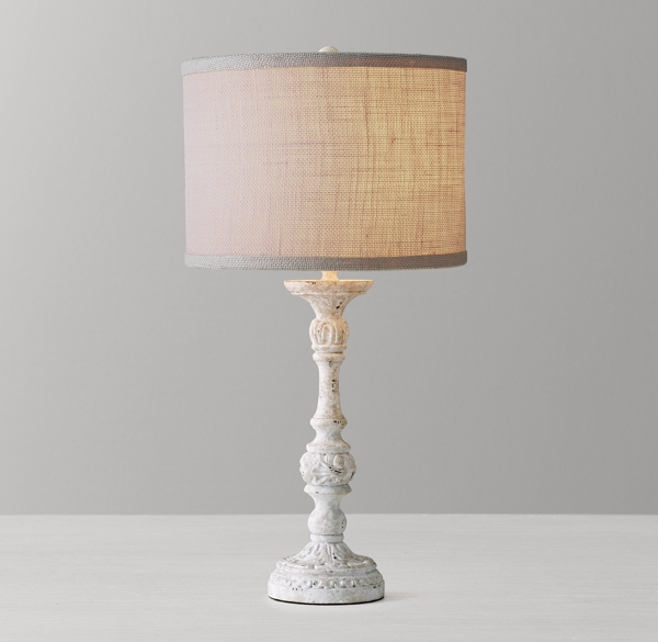small table with lamp