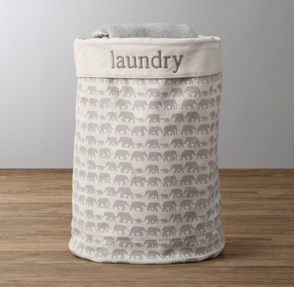 baby laundry basket elephant