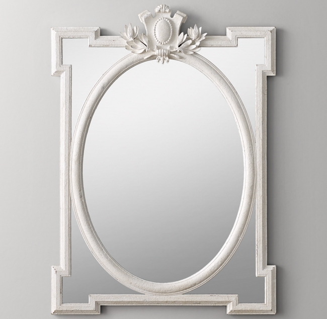 Juliette Large Dresser Mirror Antique White