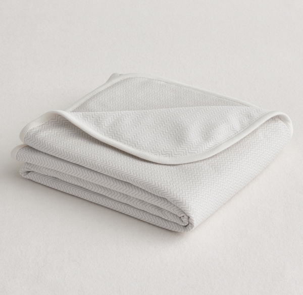 Printed Organic Jersey Layette Swaddle Blanket