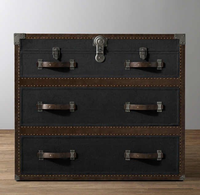 Antique Steamer Trunk Dresser