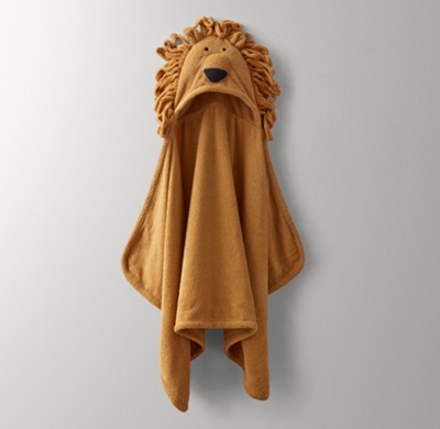 Animal Hooded Towel \u0026 Bath Mitt - Baby