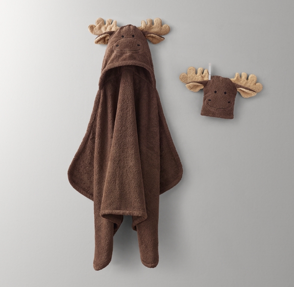 moose hooded towel