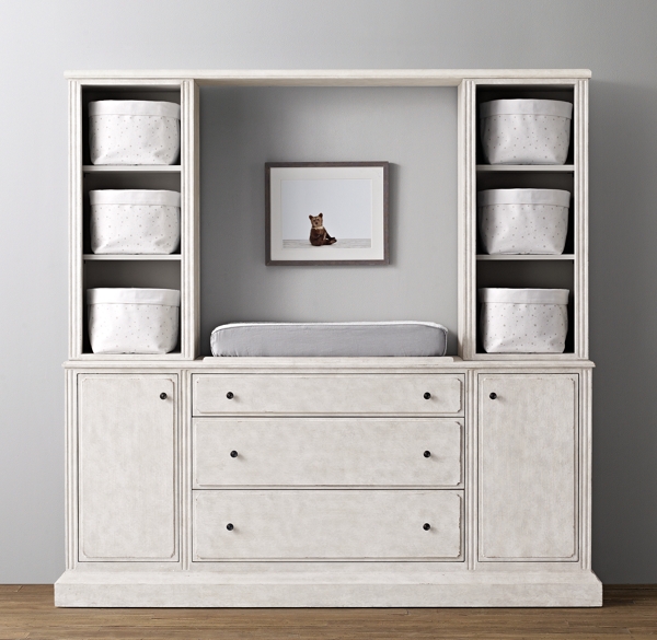 Marcelle Changing Table Wall Vintage Grey