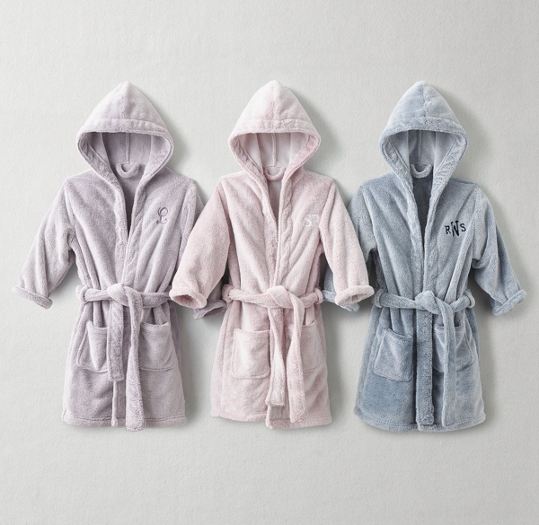 baby bathrobe and slippers