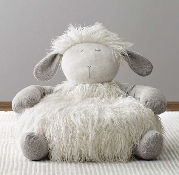 plush lamb chair