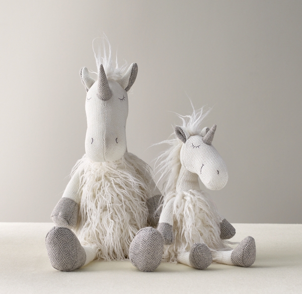 wooly plush animal rocker