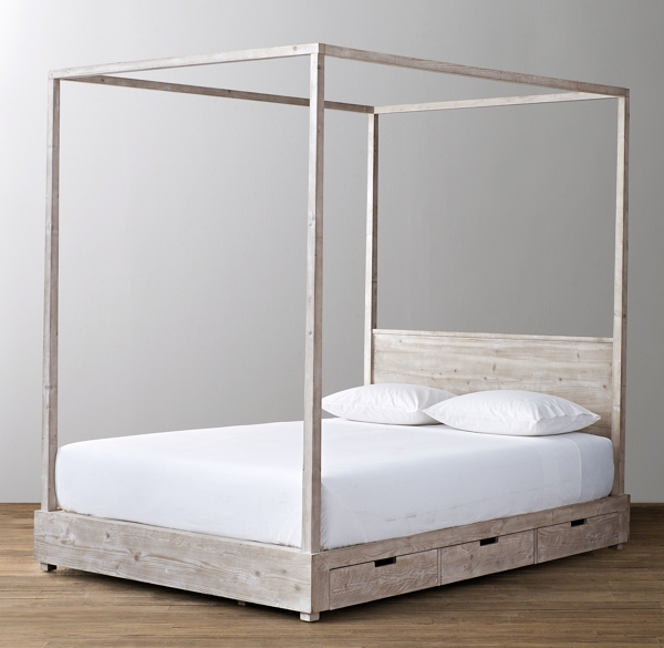 Callum 3-Drawer Storage Canopy Bed