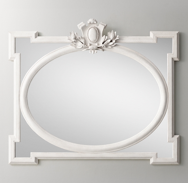 Juliette Horizontal Dresser Mirror Antique White