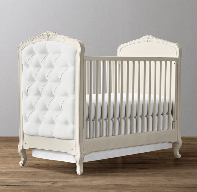 Colette Tufted Crib Aged White