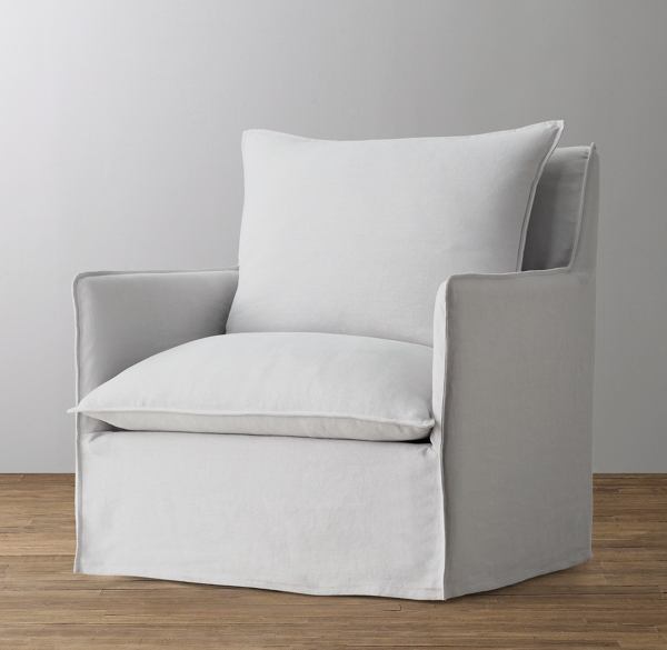 linen glider chair